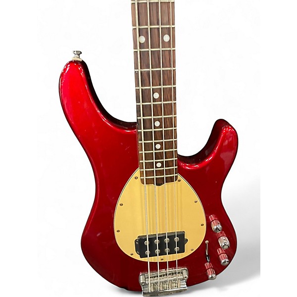 Used Sterling by Music Man Stingray SB14 Candy Apple Red Electric Bass Guitar