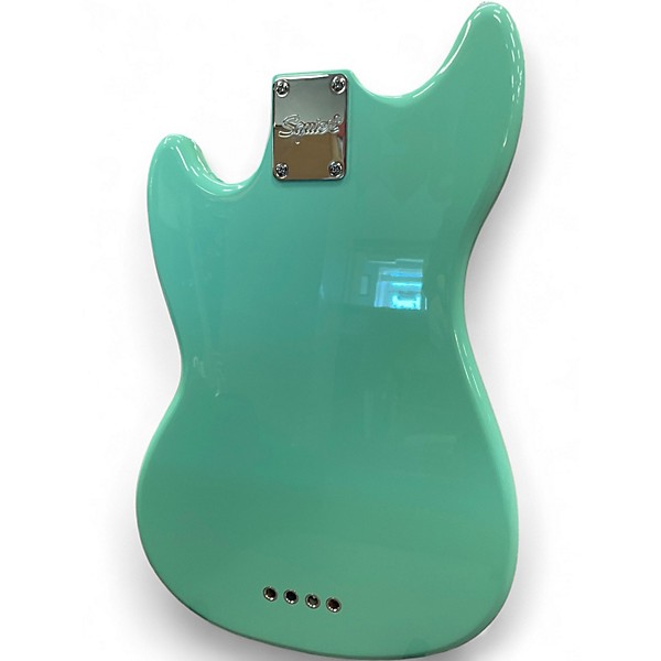 Used Squier Mustang Surf Green Electric Bass Guitar