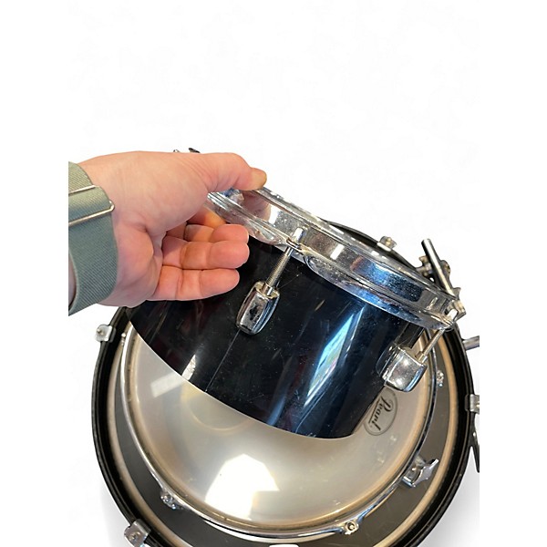 Used Pearl 4 Piece Rhythm Traveler Compact Black Drum Kit