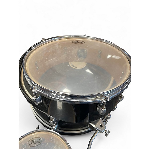 Used Pearl 4 Piece Rhythm Traveler Compact Black Drum Kit