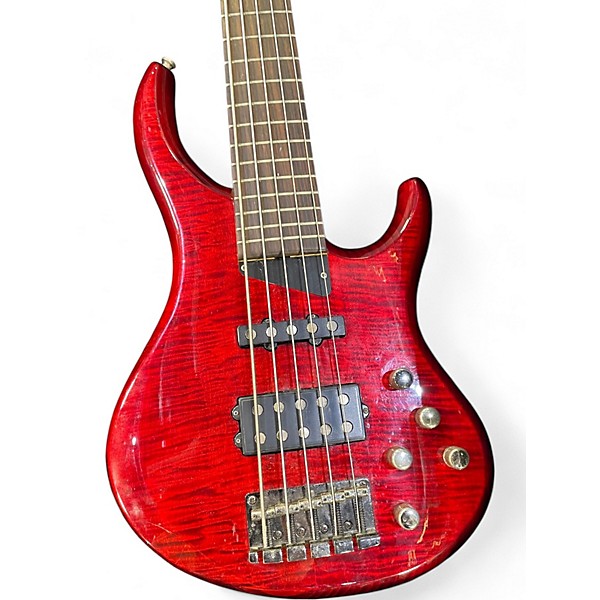 Used MTD Kingston Z5 Bass Guitar Red Electric Bass Guitar