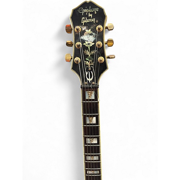 Used 1988 Epiphone Sheraton 2 Color Sunburst Hollow Body Electric Guitar