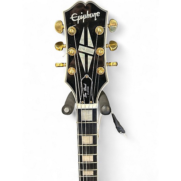 Used 2024 Epiphone Les Paul Custom Alpine White Solid Body Electric Guitar