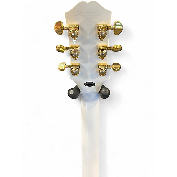 Used 2024 Epiphone Les Paul Custom Alpine White Solid Body Electric Guitar