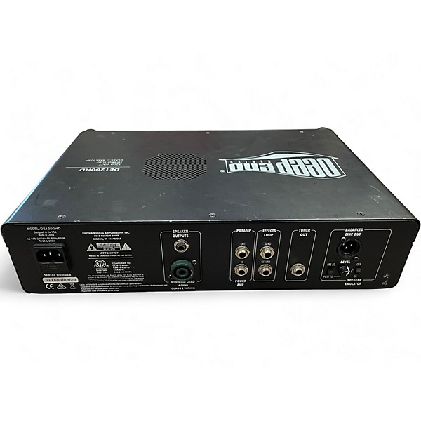 Used Kustom DE1200HD 1,200W Tube Hybrid Bass Amp Head