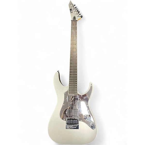 Used ESP LTD Ken Susi KS-M6 Metallic Silver Solid Body Electric Guitar