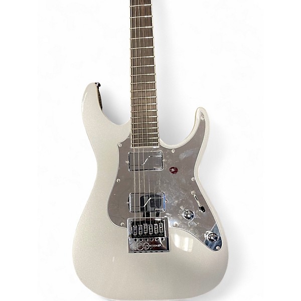 Used ESP LTD Ken Susi KS-M6 Metallic Silver Solid Body Electric Guitar