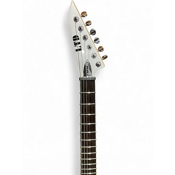Used ESP LTD Ken Susi KS-M6 Metallic Silver Solid Body Electric Guitar