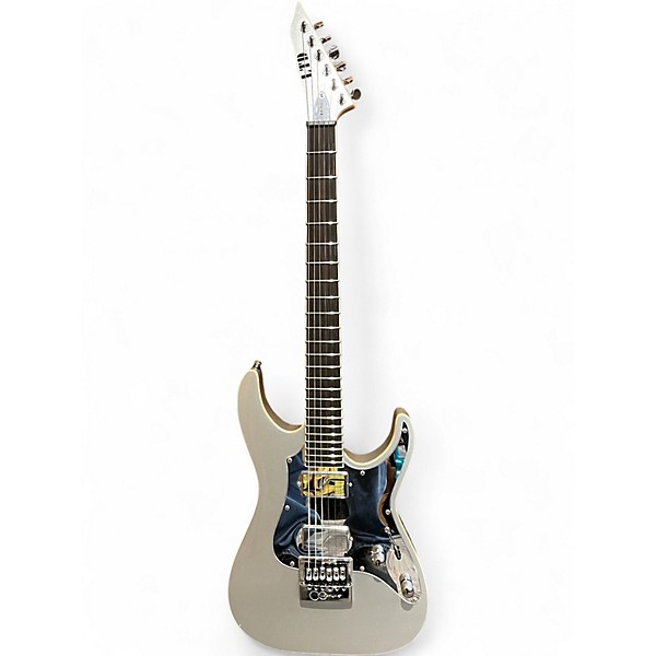 Used ESP LTD Ken Susi KS-M6 Metallic Silver Solid Body Electric Guitar