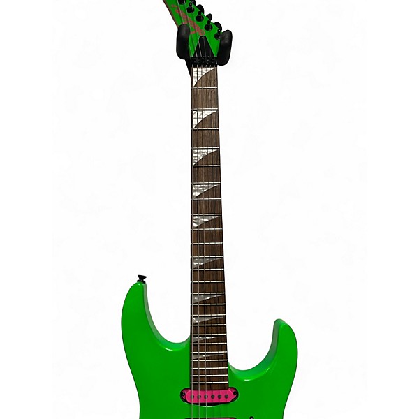 Used Jackson DK3XR Neon Green Solid Body Electric Guitar