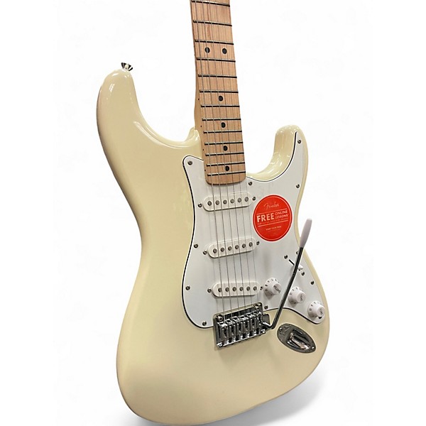 Used Squier Affinity Stratocaster Olympic White Solid Body Electric Guitar