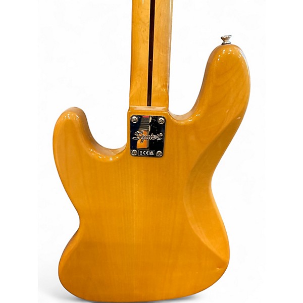 Used Squier Classic Vibe 70s Jazz Bass Natural Electric Bass Guitar