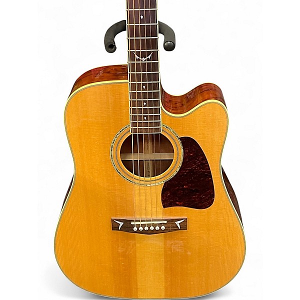 Used Ibanez aw300ce Natural Acoustic Guitar