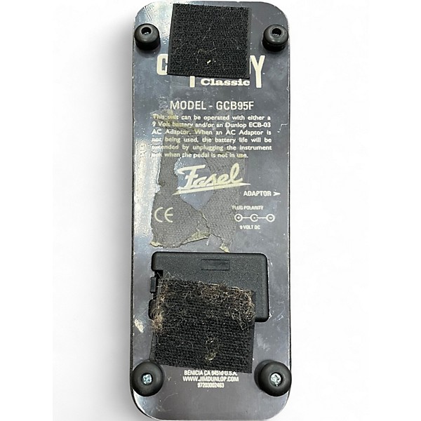 Used Dunlop GCB95F Crybaby Classic Wah With Fasel Inductor Effect Pedal