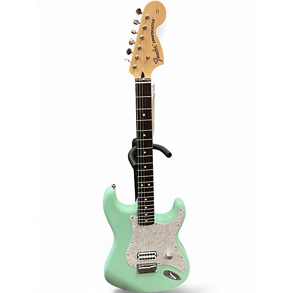 Used Fender Tom Delonge Signature Stratocaster Seafoam Green Solid Body Electric Guitar
