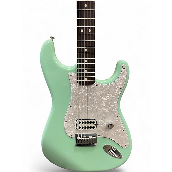 Used Fender Tom Delonge Signature Stratocaster Seafoam Green Solid Body Electric Guitar