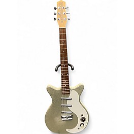 Used Danelectro DC3 Silver Sparkle Solid Body Electric Guitar