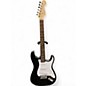 Used Squier Stratocaster Satin Black Solid Body Electric Guitar thumbnail