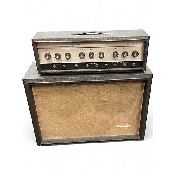 Vintage 1960s Silvertone Twin Twelve Piggyback Tube Guitar Combo Amp