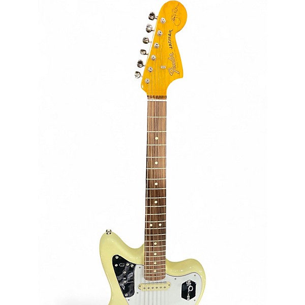 Used Fender Johnny Marr Signature Jaguar White Solid Body Electric Guitar