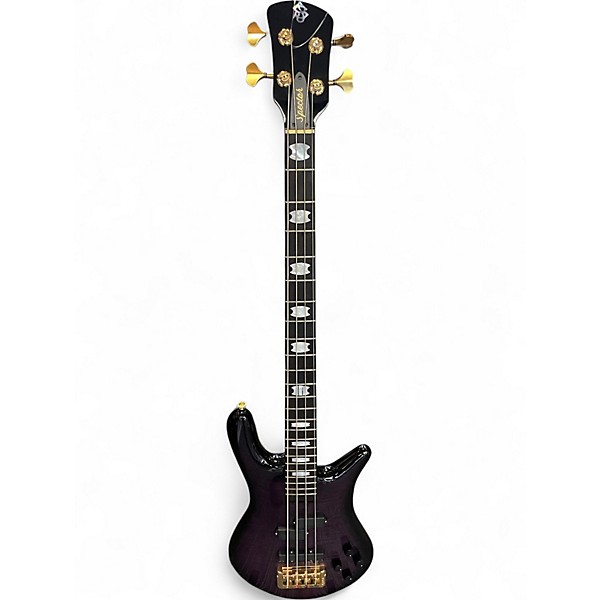 Used Spector EURO4LT DARKGLASS TONE CAPSULE PURPLE Electric Bass Guitar