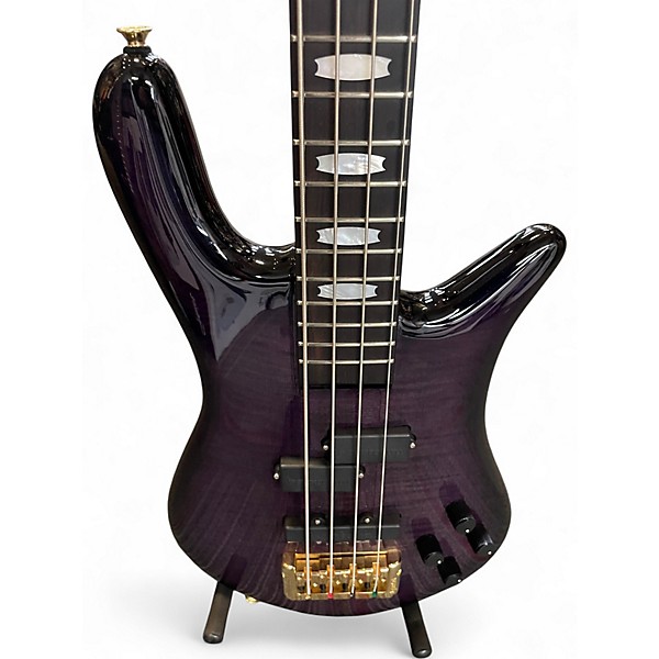 Used Spector EURO4LT DARKGLASS TONE CAPSULE PURPLE Electric Bass Guitar