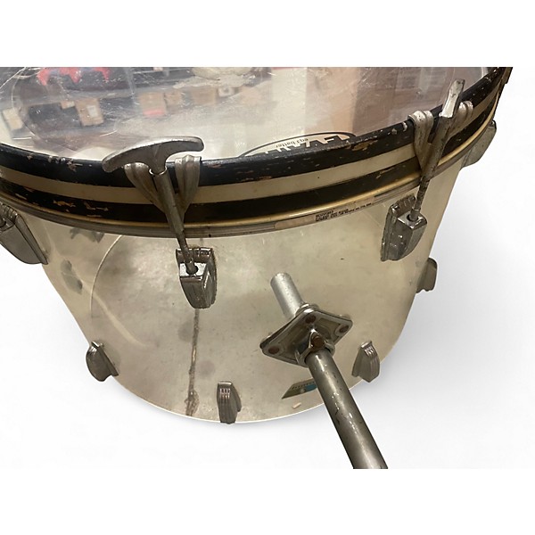 Vintage 1970s Ludwig 4 Piece vistalite acrylic clear kit Clear Drum Kit