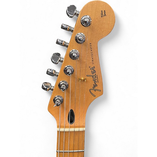 Used Fender Deluxe Players Stratocaster Honey Blonde Solid Body Electric Guitar