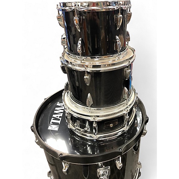 Used TAMA 6 Piece Imperialstar Black Drum Kit