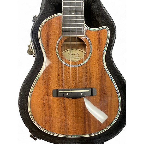 Used Mitchell MU100CE Concert Natural Koa Ukulele