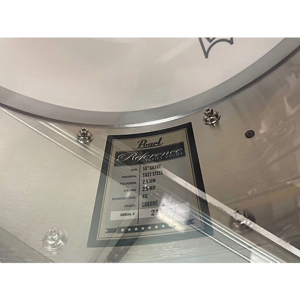 Used Pearl 6.5X14 Reference Series Cast Steel Snare cast steel Drum