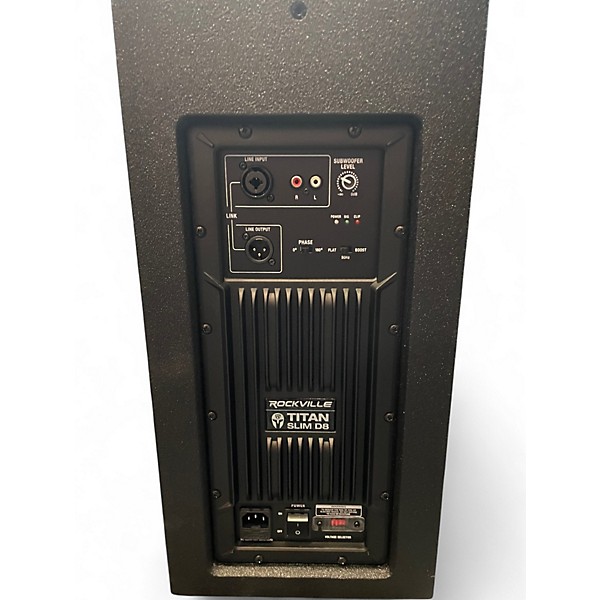 Used Rockville Titan Slim D8 Powered Subwoofer
