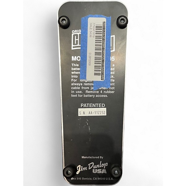 Used Dunlop GCB95 Original Crybaby Wah Effect Pedal