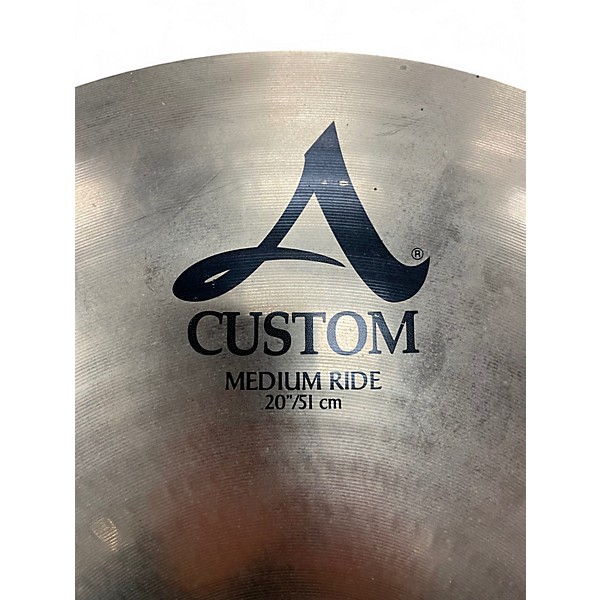 Used Zildjian 20in A Custom Medium Ride Cymbal