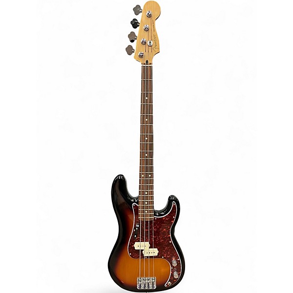 Used Fender Standard Precision Bass 3 Color Sunburst Electric Bass Guitar