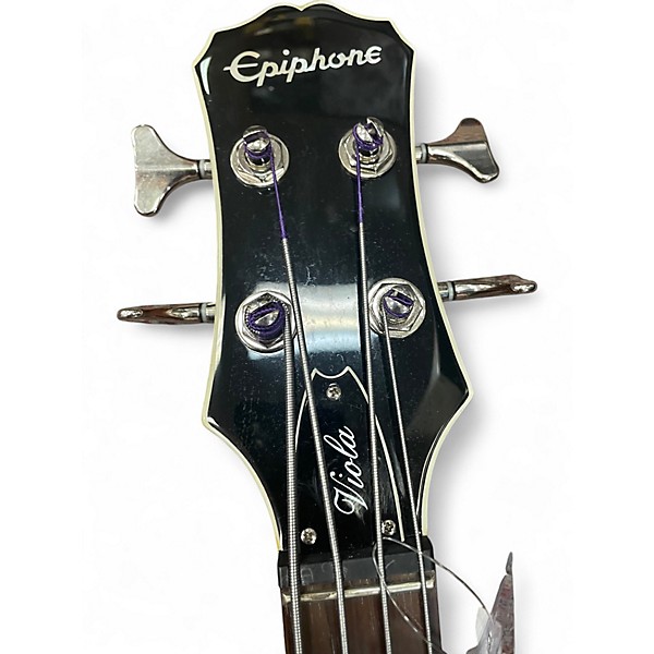 Used Epiphone Viola Vintage Sunburst Electric Bass Guitar