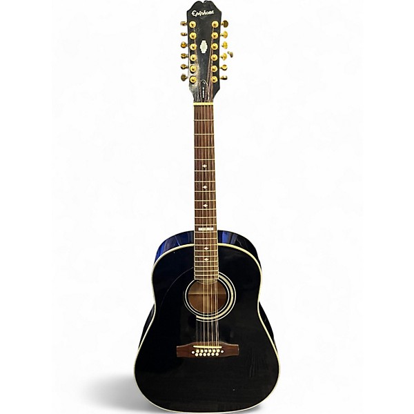 Used Epiphone AJ18 12 LH BLACK 12 String Acoustic Guitar