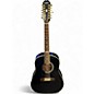 Used Epiphone AJ18 12 LH BLACK 12 String Acoustic Guitar thumbnail