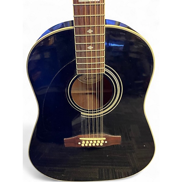 Used Epiphone AJ18 12 LH BLACK 12 String Acoustic Guitar