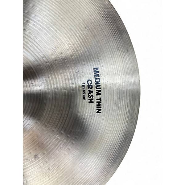 Used Zildjian 18in Medium Thin Crash Cymbal