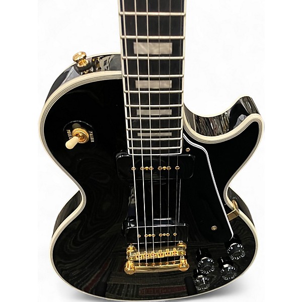 Used Epiphone LES PAUL CUSTOM P-90 Ebony Solid Body Electric Guitar