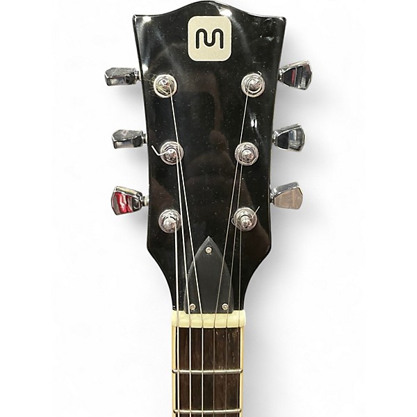 Used Monoprice SINGLE CUTAWAY LP TYPE BLACK Solid Body Electric Guitar