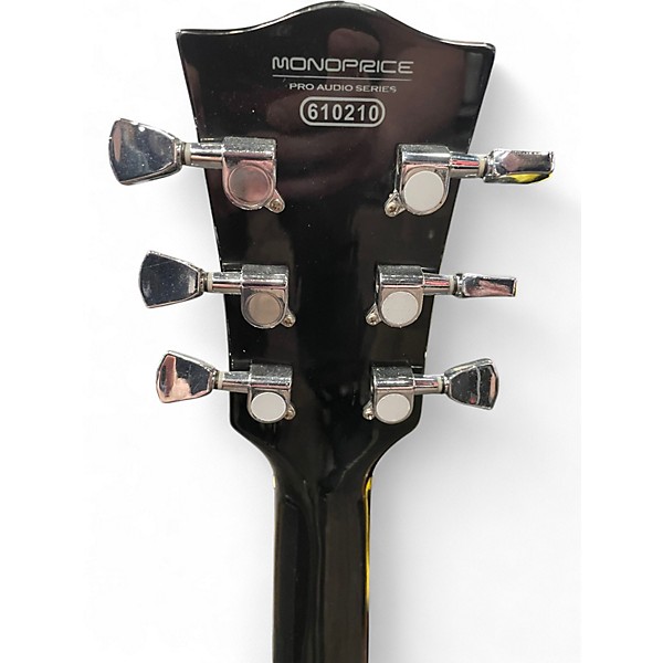 Used Monoprice SINGLE CUTAWAY LP TYPE BLACK Solid Body Electric Guitar