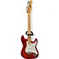 Used Indio DOUBLE CUTAWAY S TYPE Trans Red Solid Body Electric Guitar thumbnail