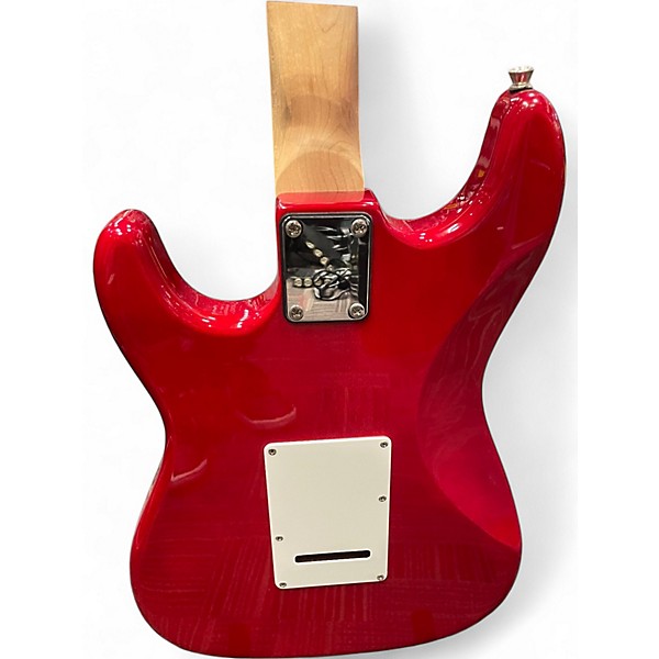 Used Indio DOUBLE CUTAWAY S TYPE Trans Red Solid Body Electric Guitar