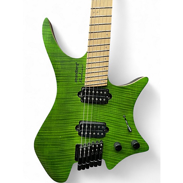 Used strandberg Boden Prog 6 green Solid Body Electric Guitar