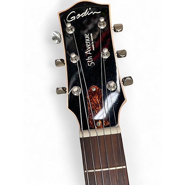 Used Godin 5th Avenue Kingpin P90 Natural Hollow Body Electric Guitar