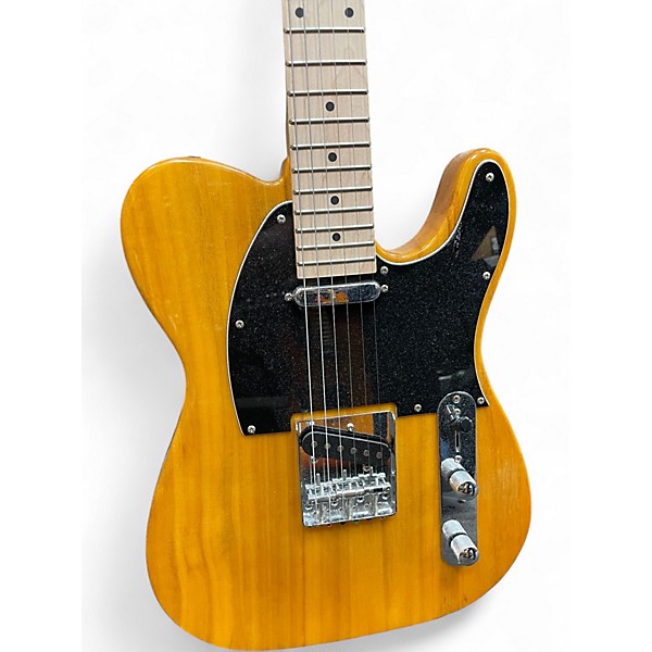 Used Glarry Tele Style Electric Guitar 2 Tone Sunburst Solid Body Electric Guitar