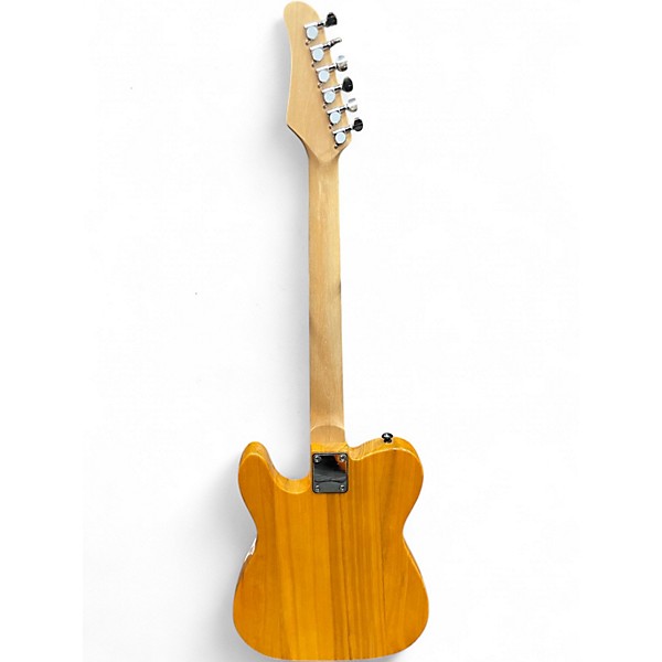 Used Glarry Tele Style Electric Guitar 2 Tone Sunburst Solid Body Electric Guitar