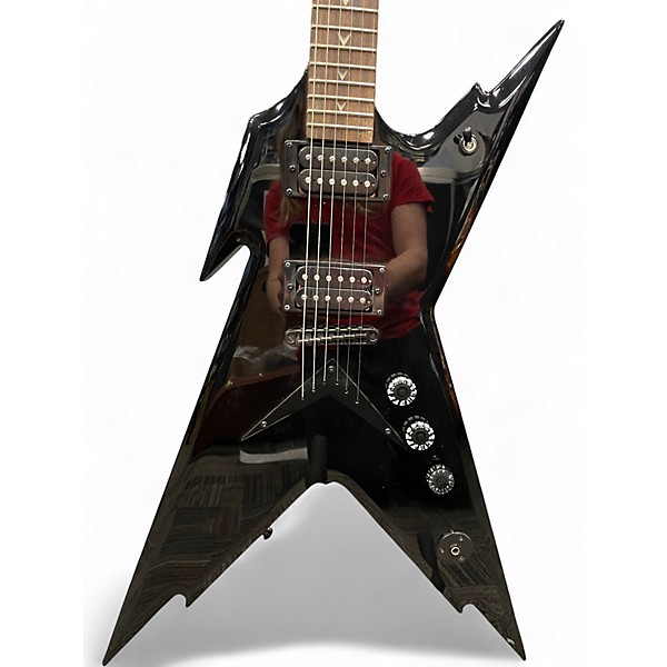 Used 2022 Dean Dime Razorback Black Solid Body Electric Guitar